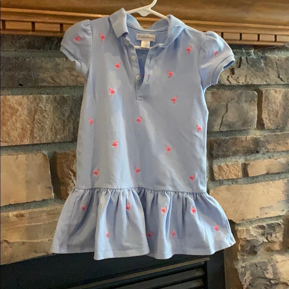 ‼️ PRICE DROP ‼️Ralph Lauren girls Flamingo Dress